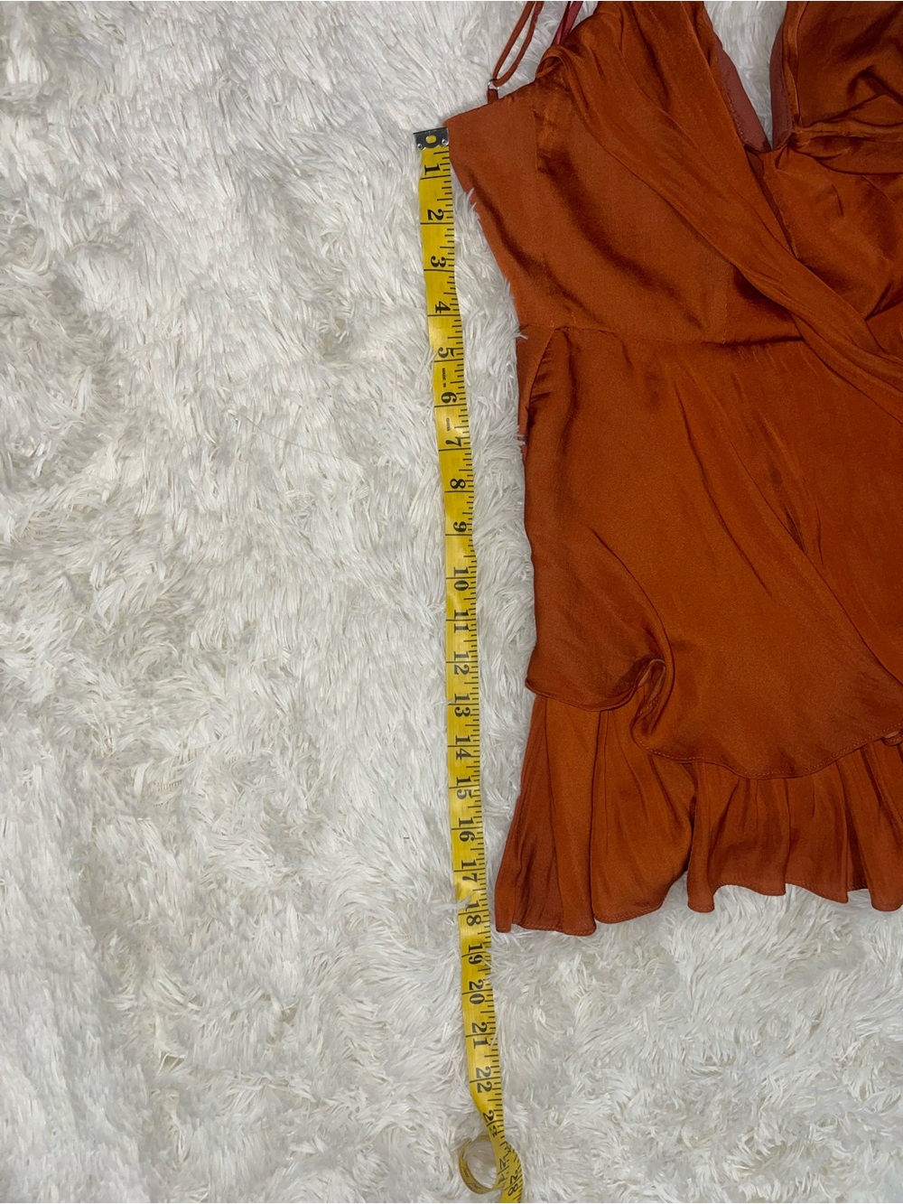 Satin layered mini dress romper jumper with spaghetti straps Size S - Picture 11 of 14